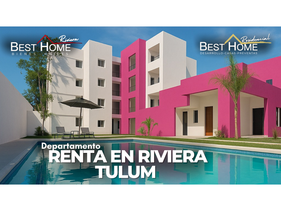 Se renta Departamentos en Riviera Tulum2 y 3 Recámaras Equipados - 1