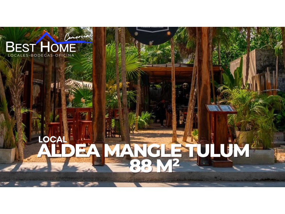 SE renta Local comercial de 88 m² en Aldea Mangle - TULUM - 1