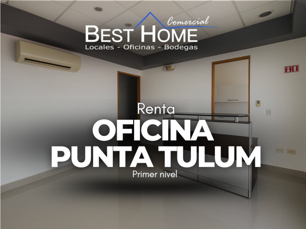 Oficina 140 m2 en renta Punta Tulum Cancún Q. Roo - 1