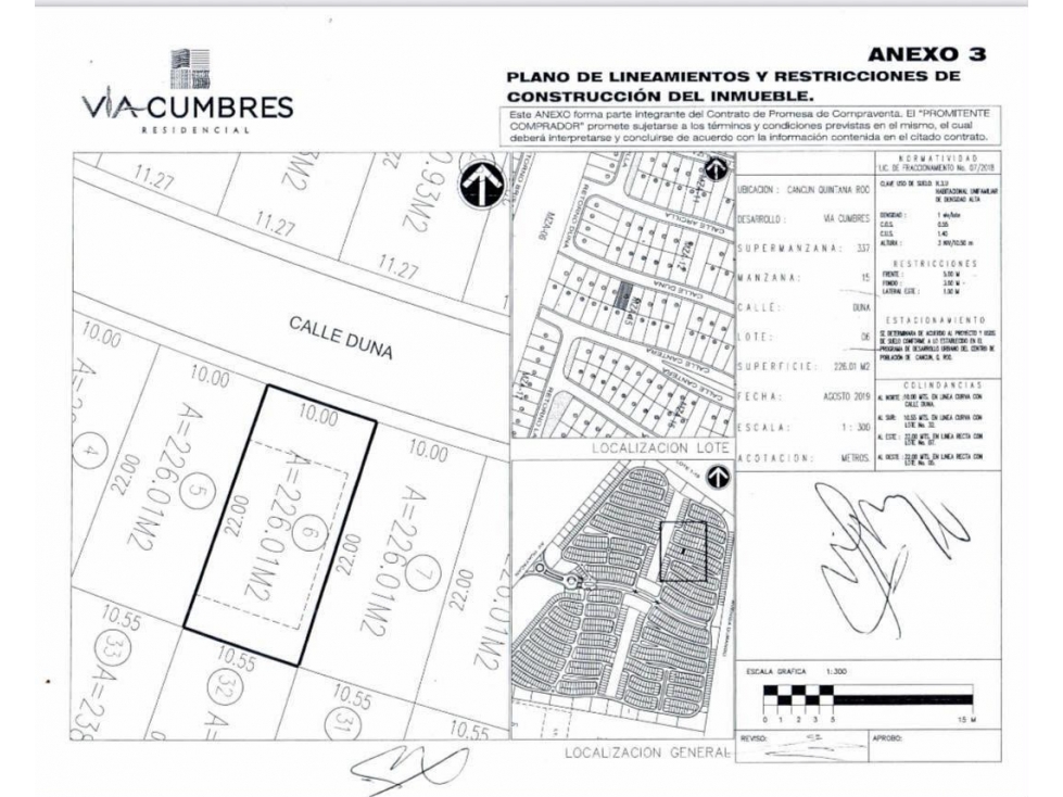 Terreno en venta, Via Cumbres Cancún - 1