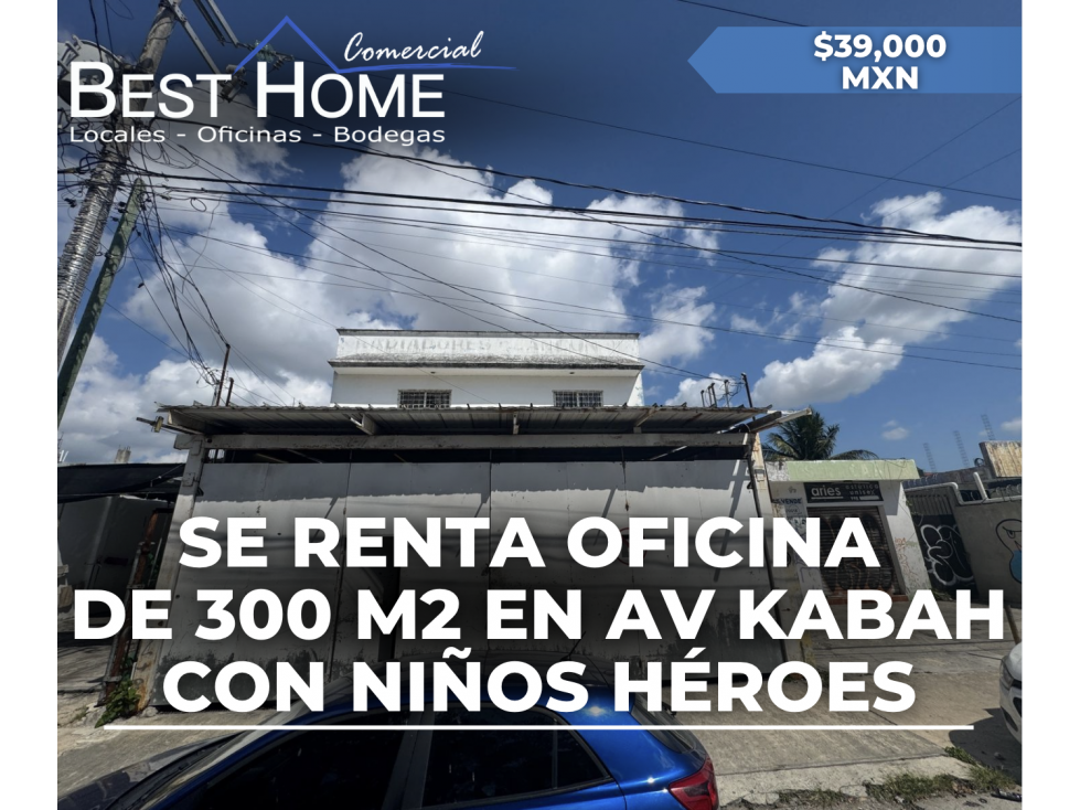 Local/bodega con oficina ne renta en Av. Kabah - niños héroes - Cancún