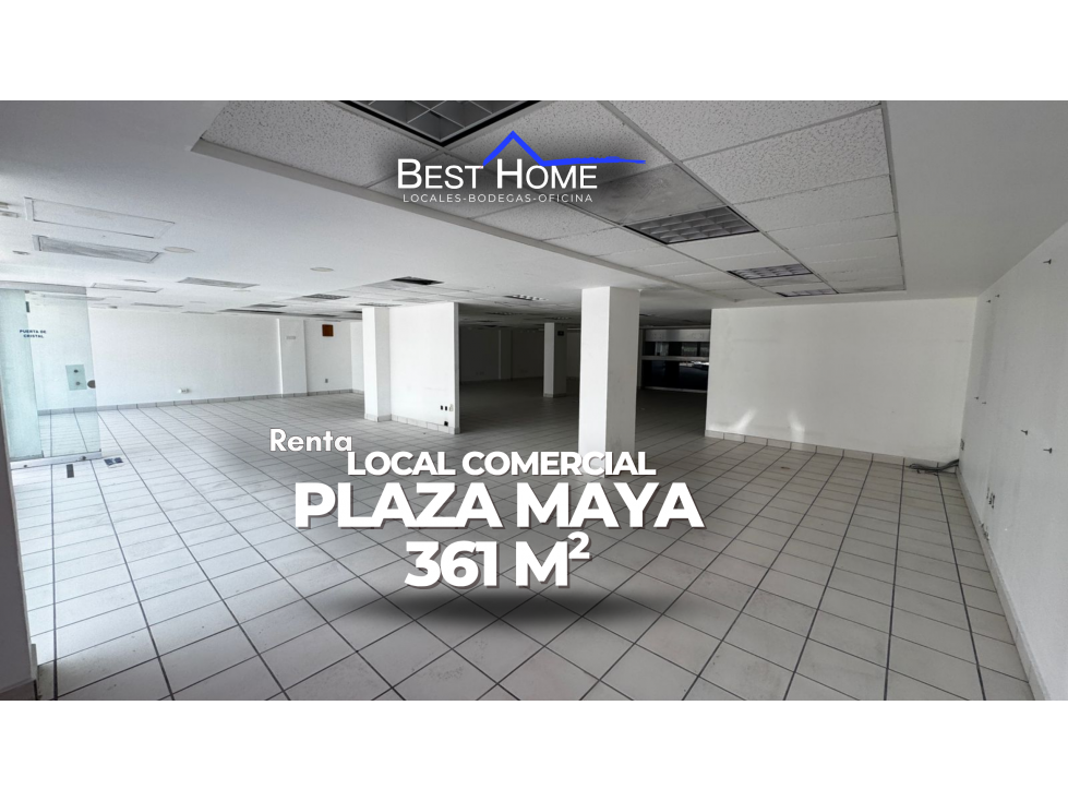 Se renta Local Comercial de 361 m² Plaza Maya, Av. Tulum Cancún