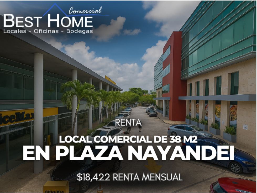 Se renta Local 51 en Plaza Nayandei, Av. Bonampak Cancún - 1