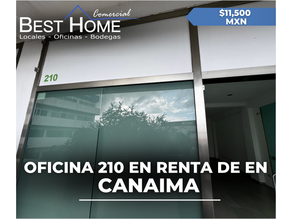 Oficina 210 de 50 m2 en renta en Canaima - Cancún