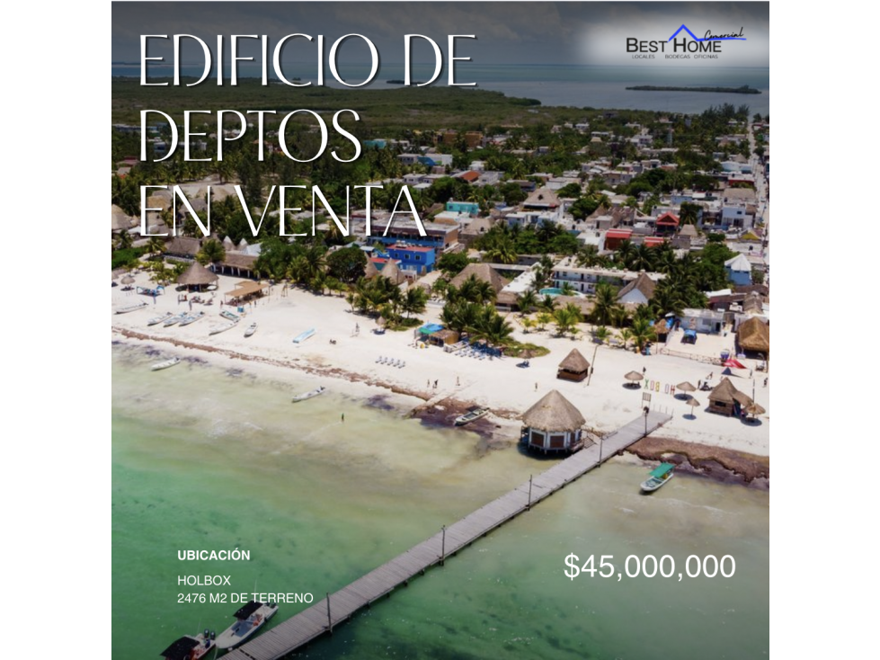 Edificio de Departamentos en Venta en Holbox A 100m del Mar - 1