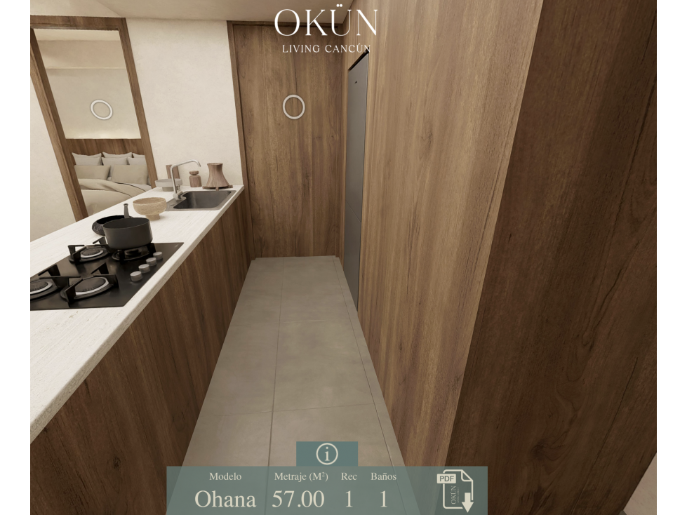 Departamento Ohana en pre-venta Okün - Cancún — foto 2