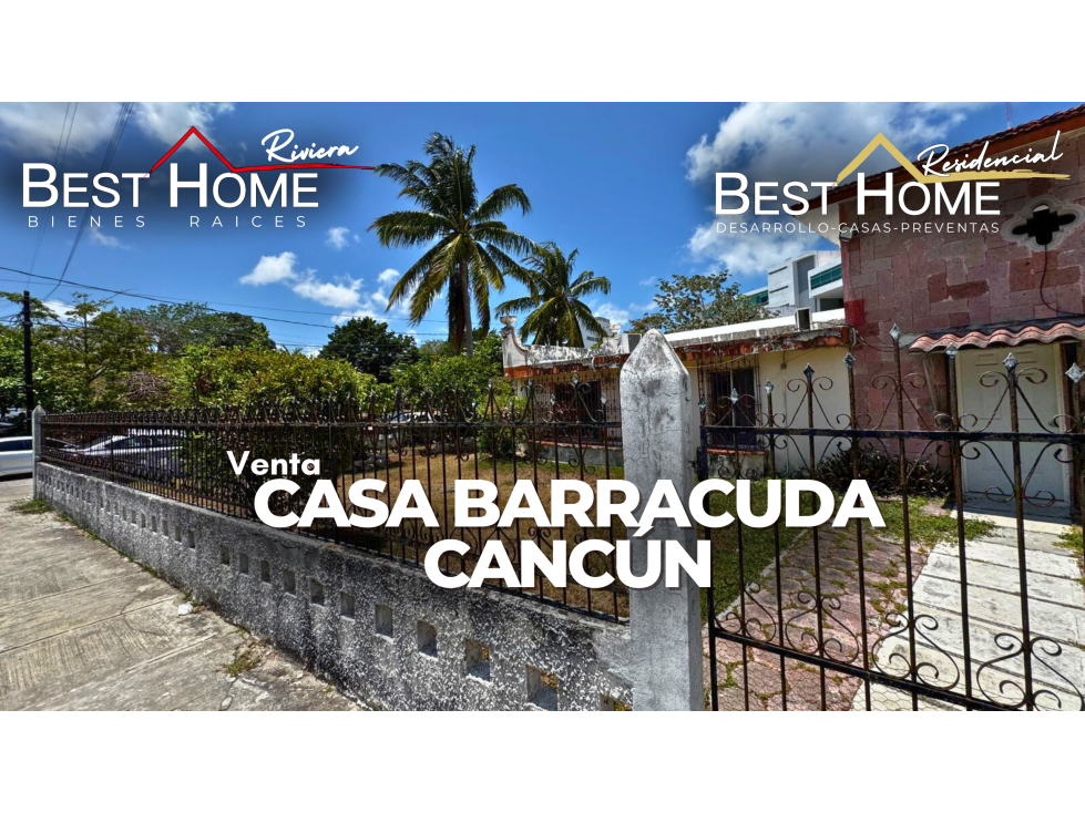 Se vende Casa de 350 m2 Calle Barracuda, cancún