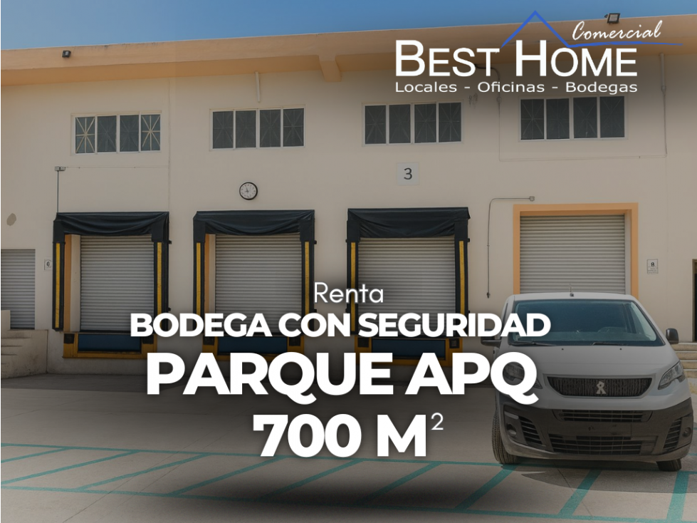 Bodega de 700 m2 en renta en parque APQ Cancún