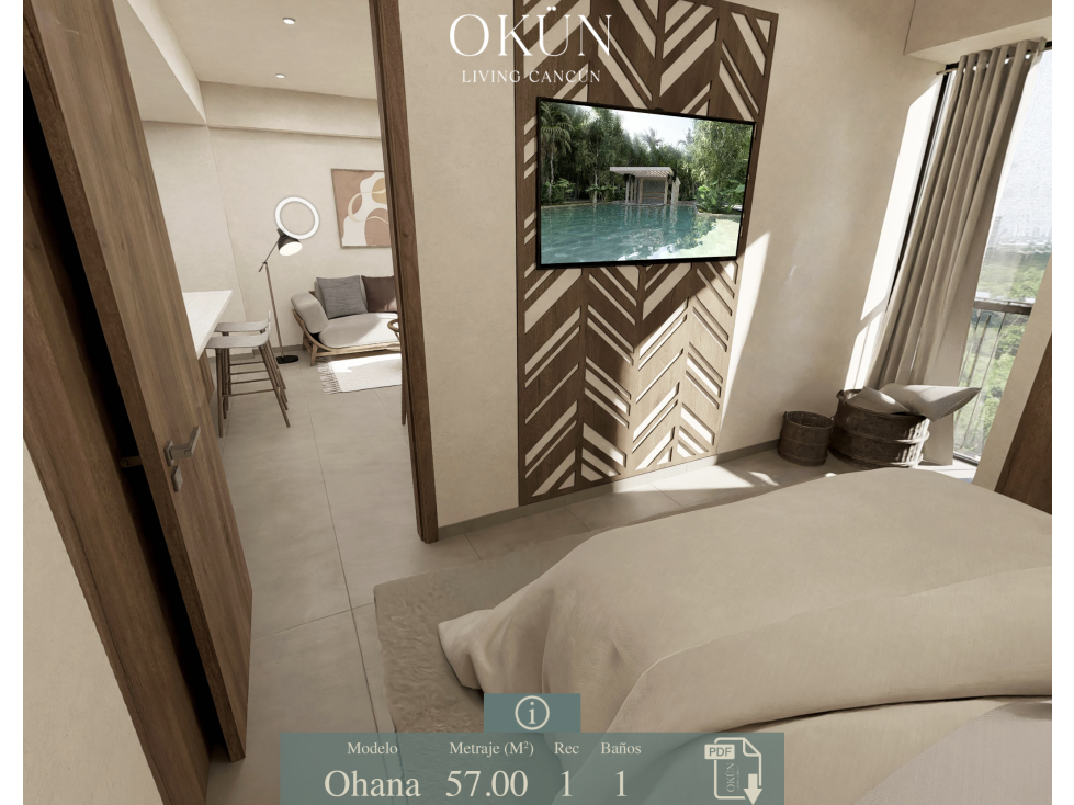 Departamento Ohana en pre-venta Okün - Cancún — foto 6