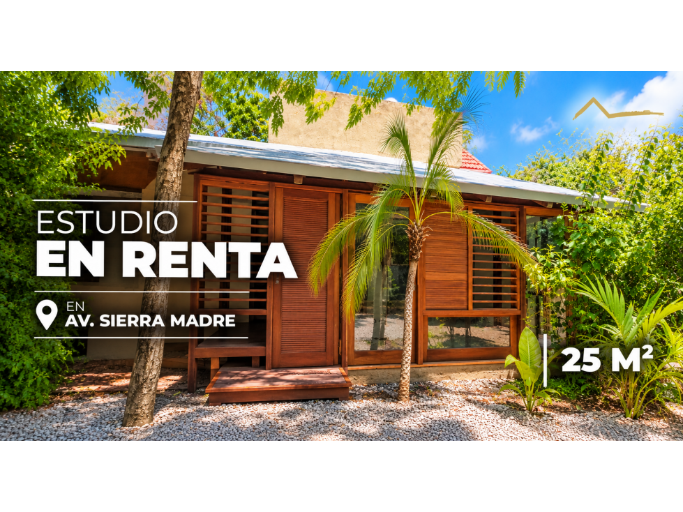 Estudio de 25 m2 en renta frente al colegio Cumbre - Cancún - 1