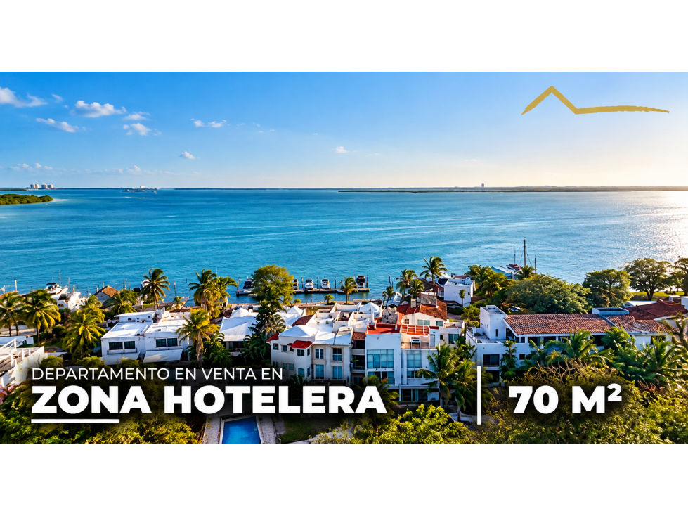 Departamento de 70 m2 en Venta en Zona Hotelera, Cancún