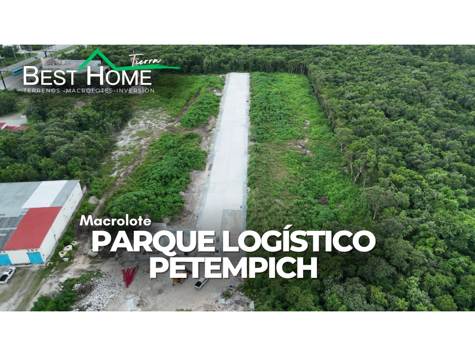 Terrenos en venta en Parque logístico bahía Petempich Cancún