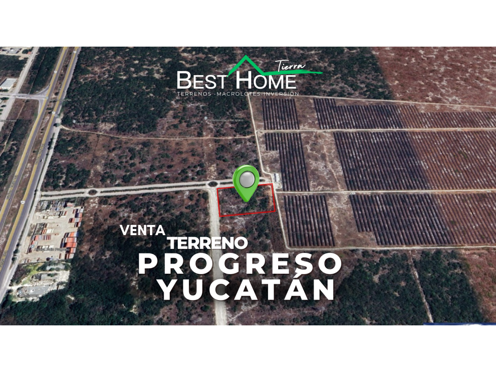 Terreno en Venta Progreso, Yucatán USO DE SUELO COMERCIAL HABITACIONAL