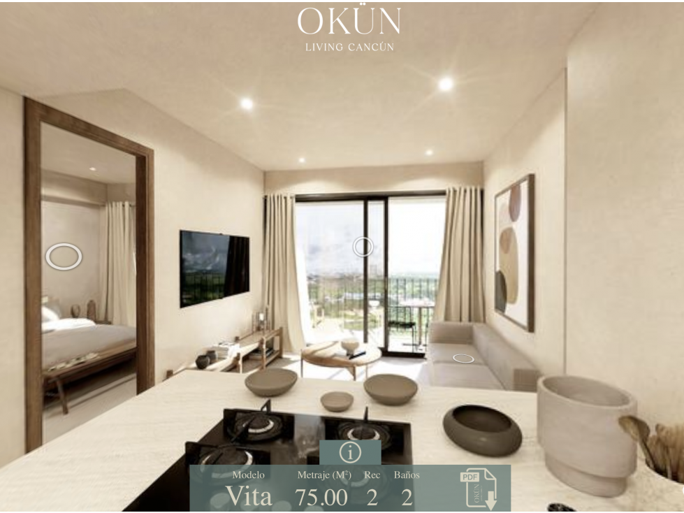 Departamento Vita en pre-venta Okün - Cancún — foto 2