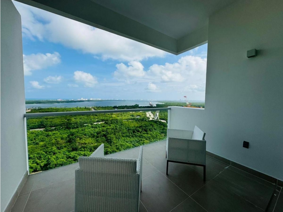 Departamento amueblado en renta Cancún Malecón 2 recámaras — foto 5