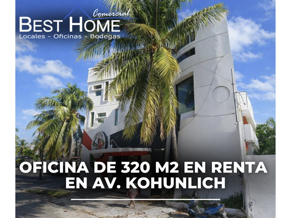 Oficina de 320 m2 en renta en av. Kohunlich - Cancún - 1