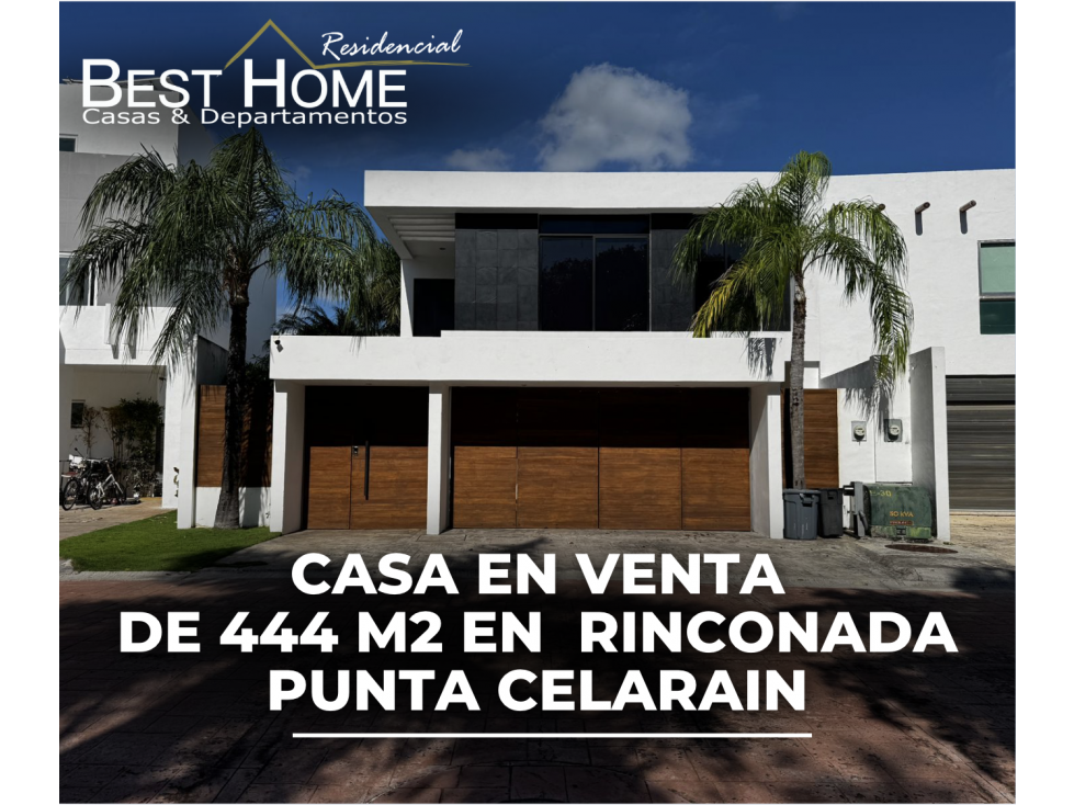 Casa de 444 m2 en venta en rinconada punta celarain - Cancún