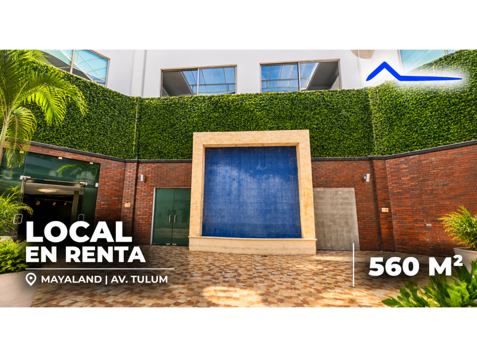 Local en renta planta baja de 560 m2 en Mayaland, Cancún - 1