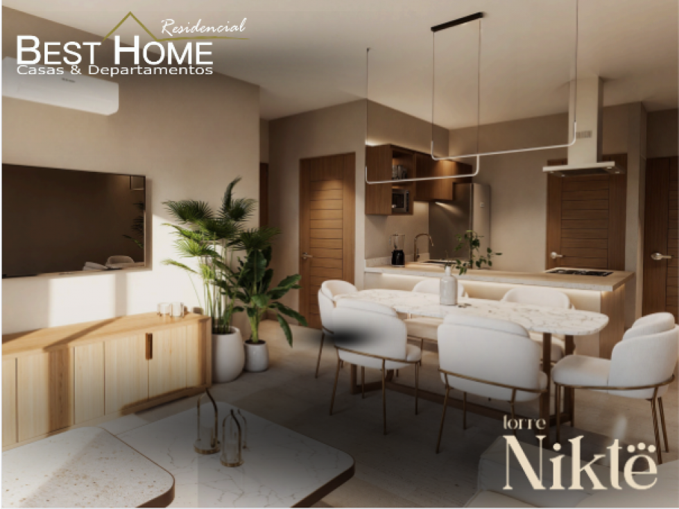 Departamentos en venta Nikte cerca av Colegios - Cancún