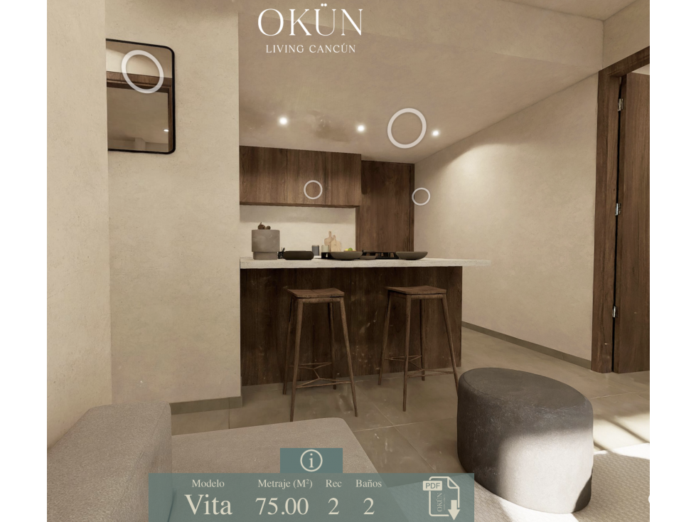 Departamento Vita en pre-venta Okün - Cancún — foto 3