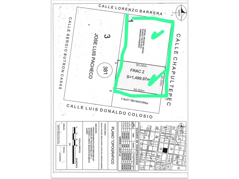 Terreno de 1,500 m2 en venta en Av. Rogelio Castorena, Cancún - 2