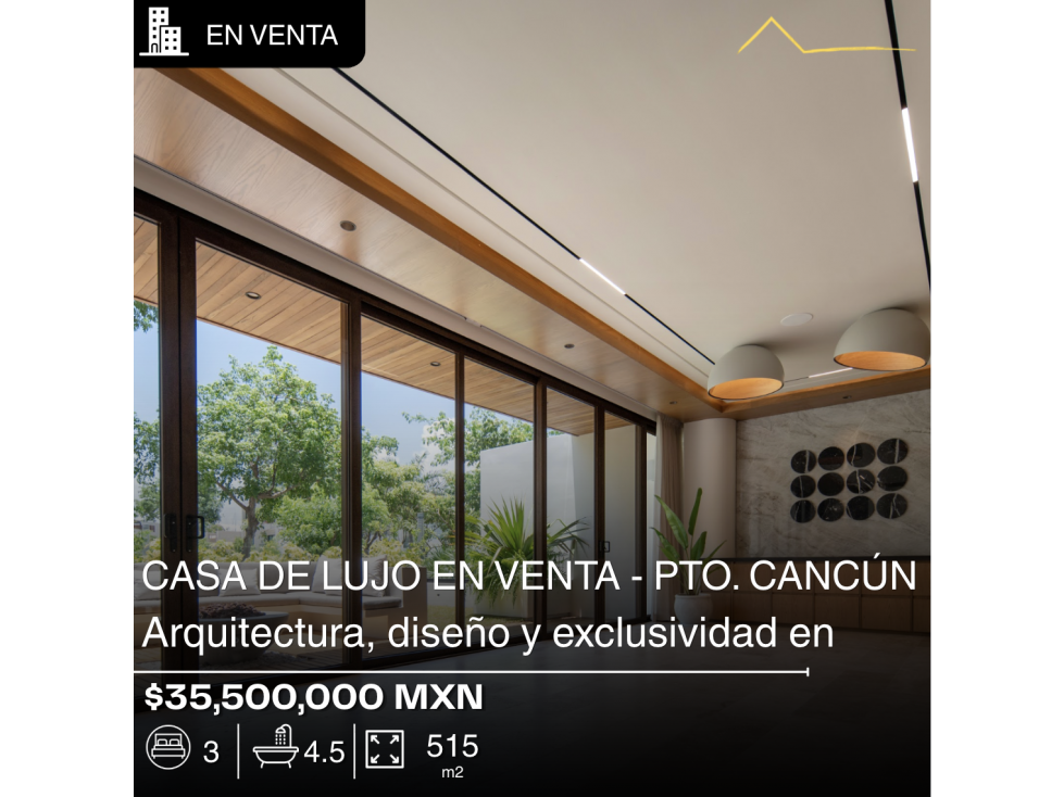 Casa de lujo de 515 m2 en venta en Marina 17, Puerto Cancún - 1