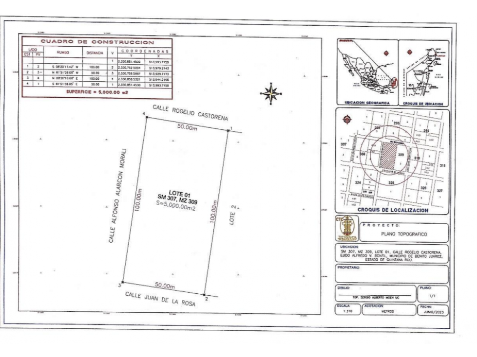 Se vende Terreno de 5,000 m² Av. Rogelio Castorena, Cancún - 4