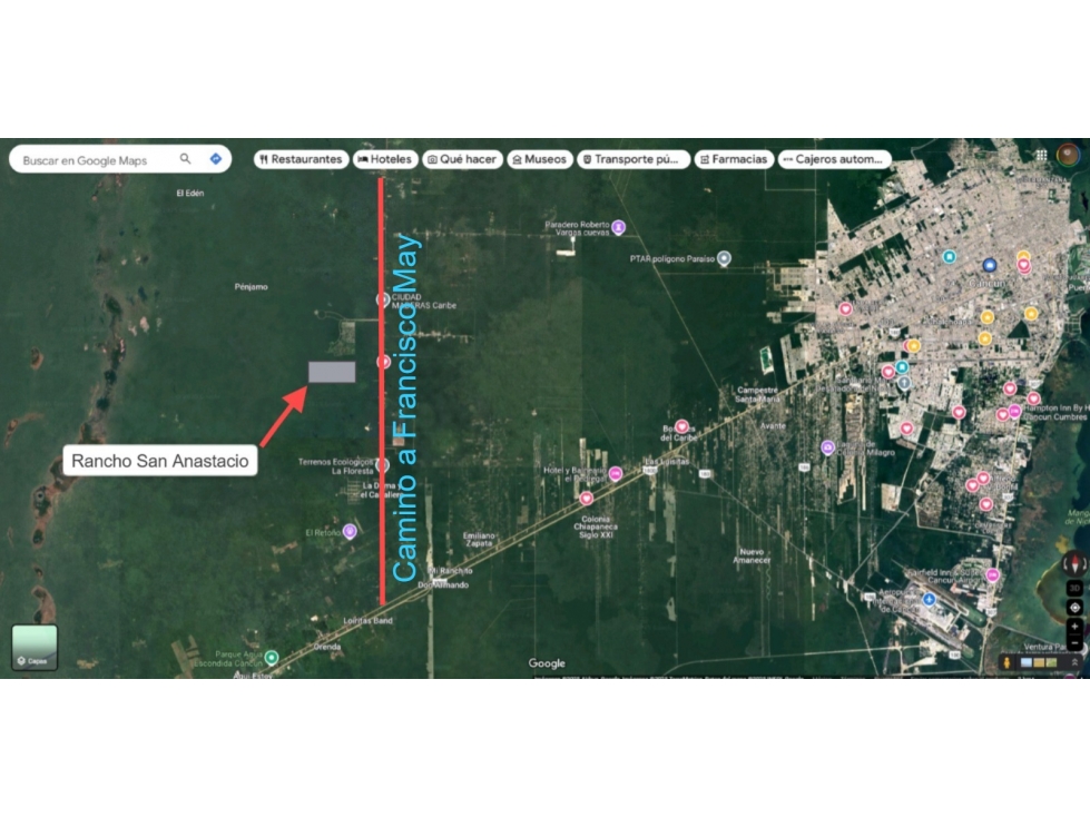 Terreno en venta en zona Agropecuaria 234 hectáreas - Cancún — foto 5