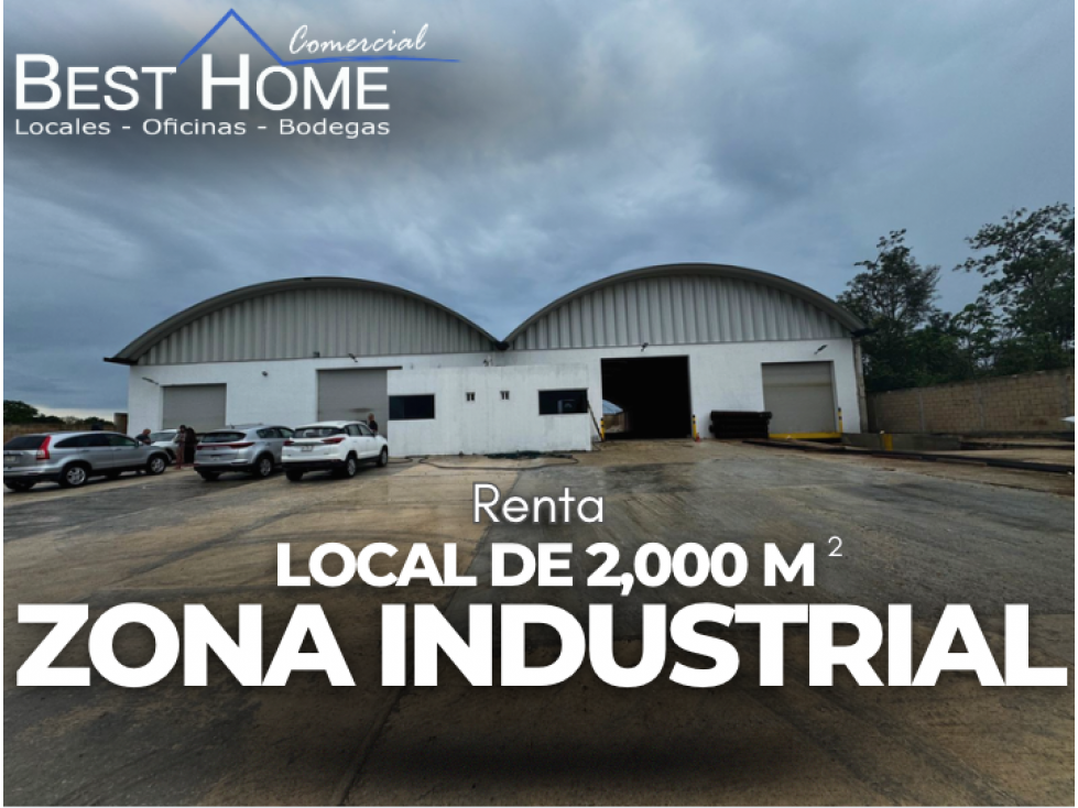 Se renta Bodega de 2,000 m² Libramiento Mérida Cancún