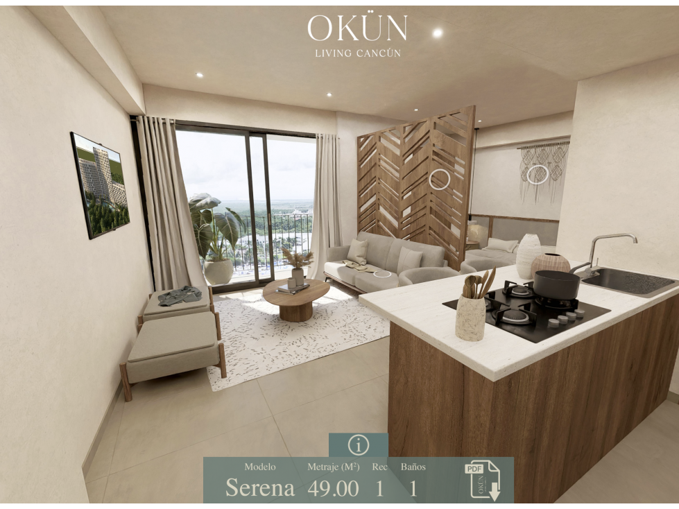 Departamento Serena en pre-venta Okün -Cancún — foto 6