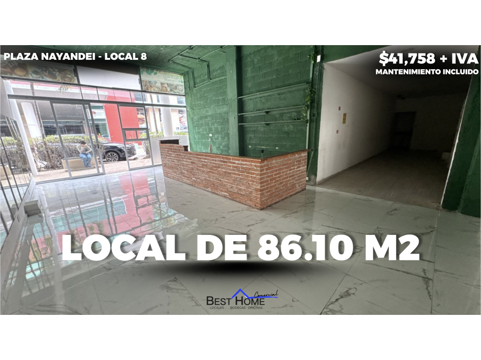 Local en renta #8 de 86.10 m2 en Plaza Nayandei - Cancún