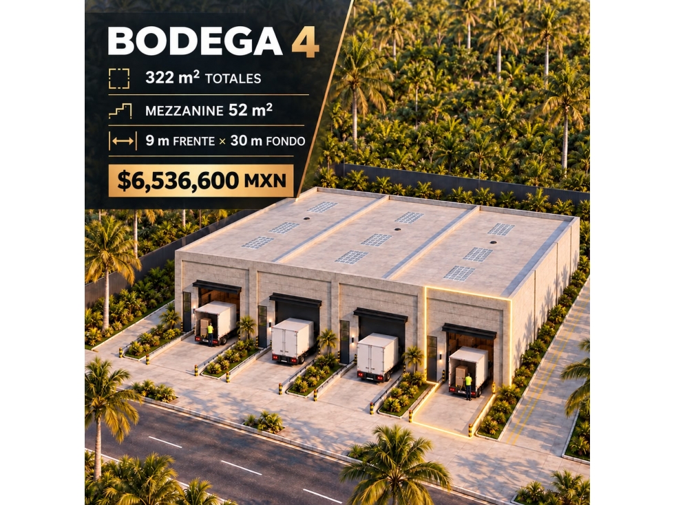 Bodegas industriales en venta | Av. Chac Mool, Cancún - 6