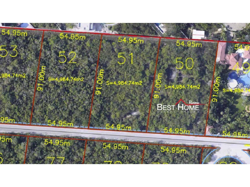 Terrenos en Venta de 4,985 m² en Nazareth, Cancún