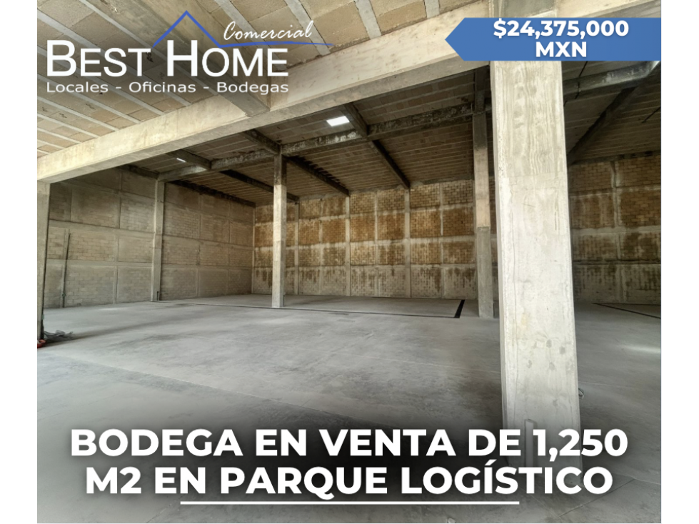 Bodega de 1250 m2 en venta en parque logistico -Cancún - 1