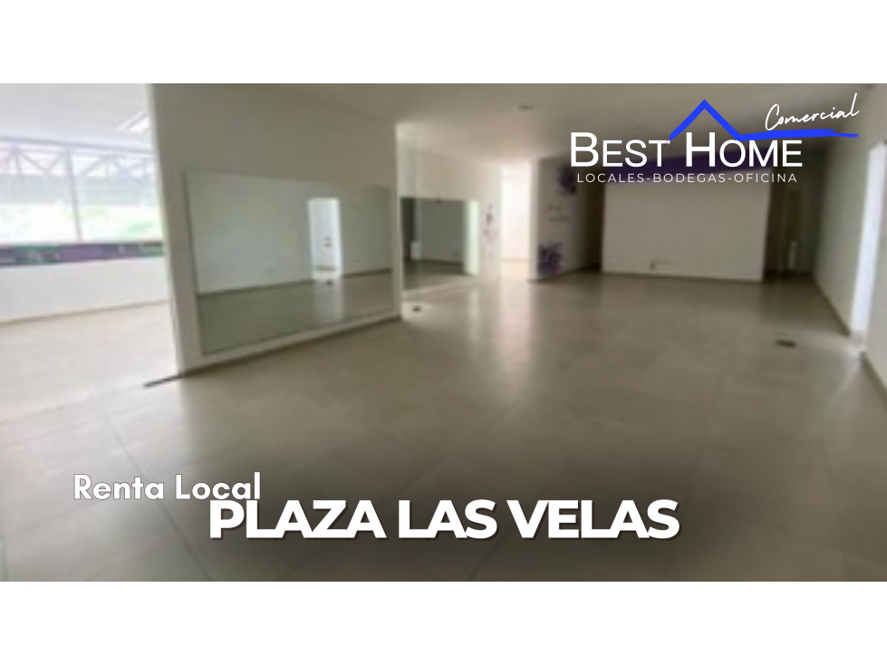 Local en renta de 162m2,Plaza Las Velas con Bodega ,Cancún