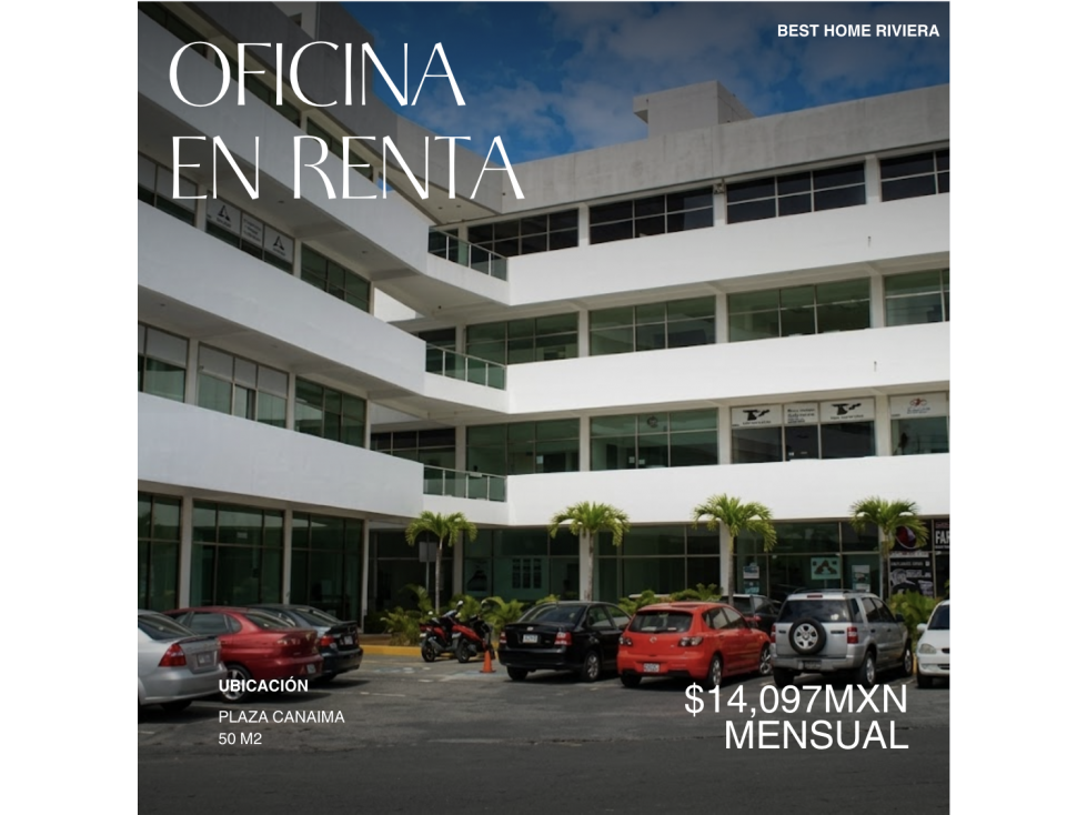 Se renta local/oficina de 50 m2 canaima 306 cancun av kabah