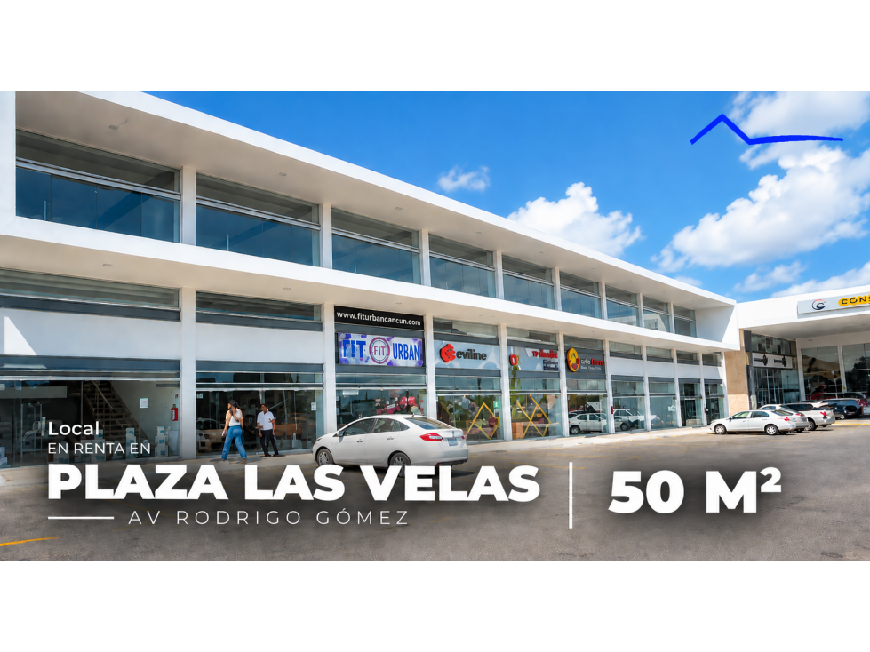 Se renta Local de 50m2, Plaza Las Velas - Cancún