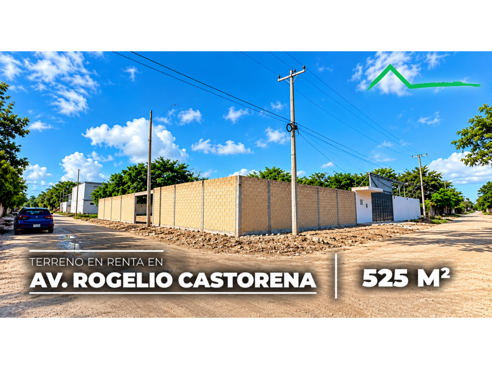 Terreno en renta de 525 m2 en av. Rogelio Castorena - 1