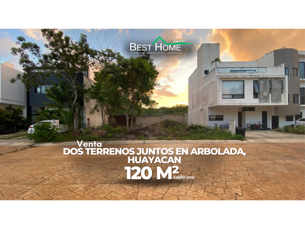 Terreno en Venta en Residencial Arbolada, Av. Huayacán Cancún