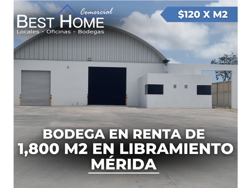 Se renta Bodega de 1,800 m² en Zona Industrial Cancún - 1