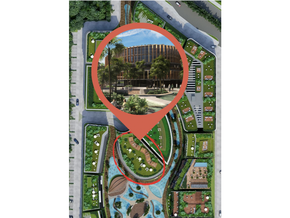 terreno de 1,206 m2 en venta en plaza Zen Garden Puerto Cancún — foto 2