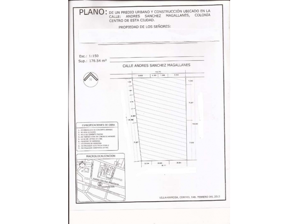 TERRENO VENTA, CALLE ANDRÉS SÁNCHEZ MAGALLANES, COL. CENTRO, - 5