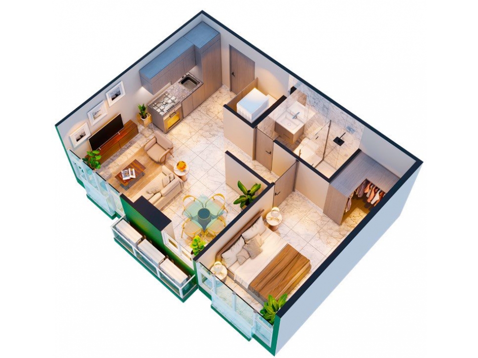 HERMOSO APARTAMENTO DE 62 MTS2 EN BELLA VISTA - PRE VENTA — foto 2