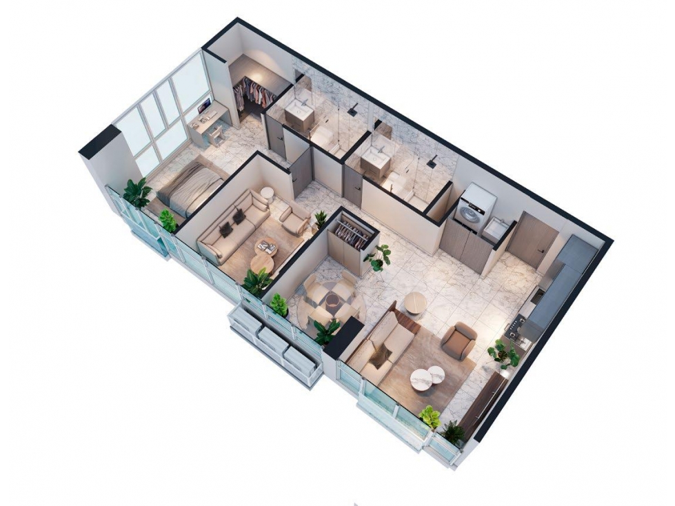 HERMOSO APARTAMENTO DE 75 MTS2 EN BELLA VISTA - PRE VENTA