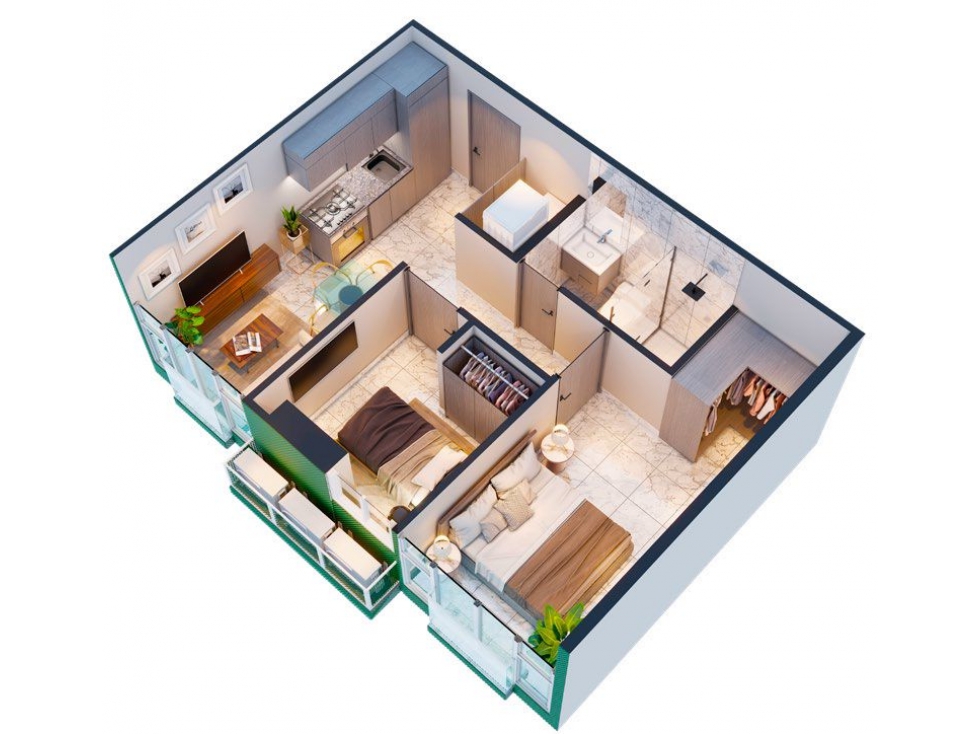 HERMOSO APARTAMENTO DE 75 MTS2 EN BELLA VISTA - PRE VENTA — foto 2