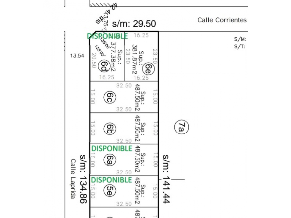 LOTES EN VENTA con 15 metros de frente sobre calle Laprida - 2