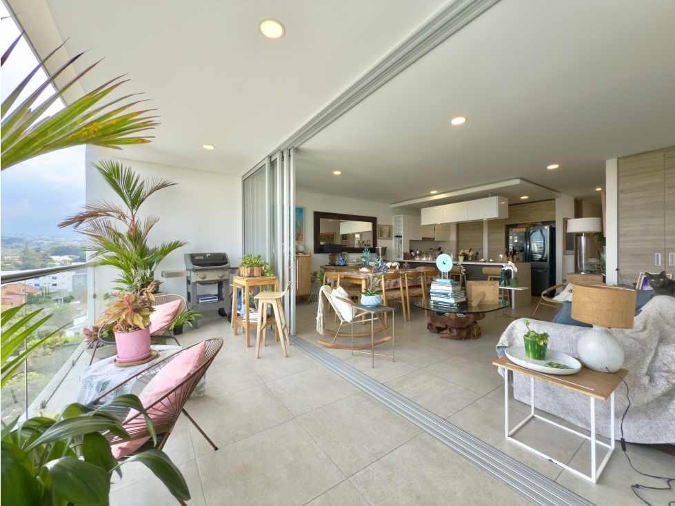 En Venta Lindo Apto en Pance, sur de Cali. 153 m2. 3 alcobas, 2 parq — foto 2