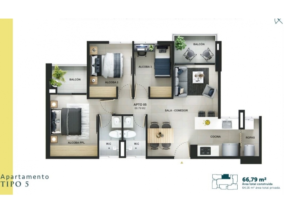 SE VENDE APARTAMENTO,URBANIZACION AQUA,RIONEGRO