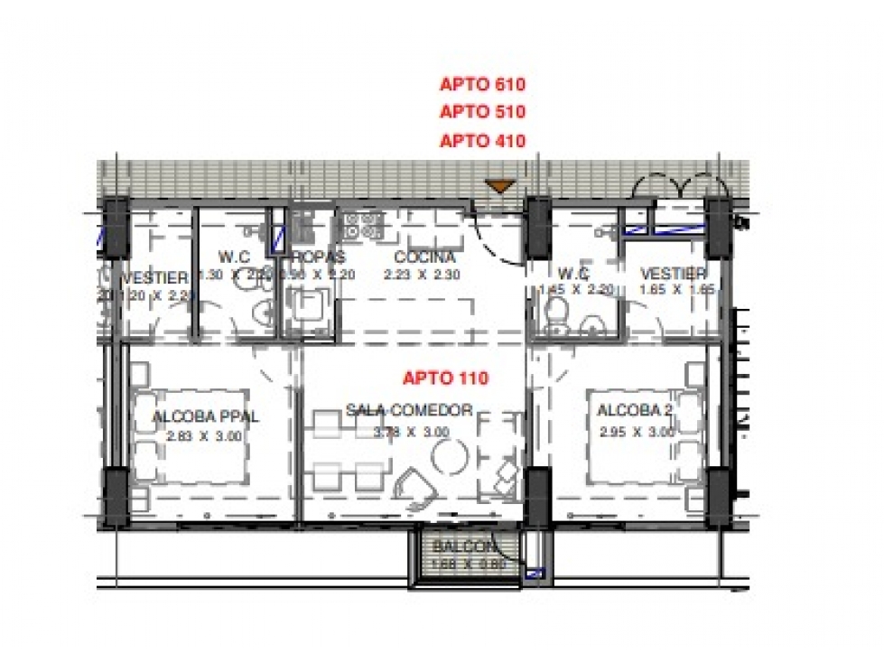 APARTAMENTO EN VENTA, SECTOR LOS COOLEGIOS, RIONEGRO