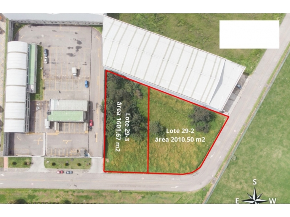 LOTE EN VENTA, VIA SIBERIA CALLE 80, PARQUE INDUSTRIAL - 1